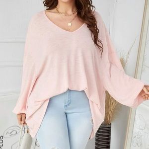 Oversized lightweight long sleeve shirt